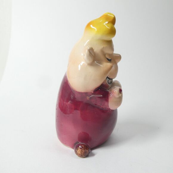 Kreiss Psycho Ceramics Figure Smug Sneering Man w/Jewels Figurine Vintage Japan - Picture 2 of 9